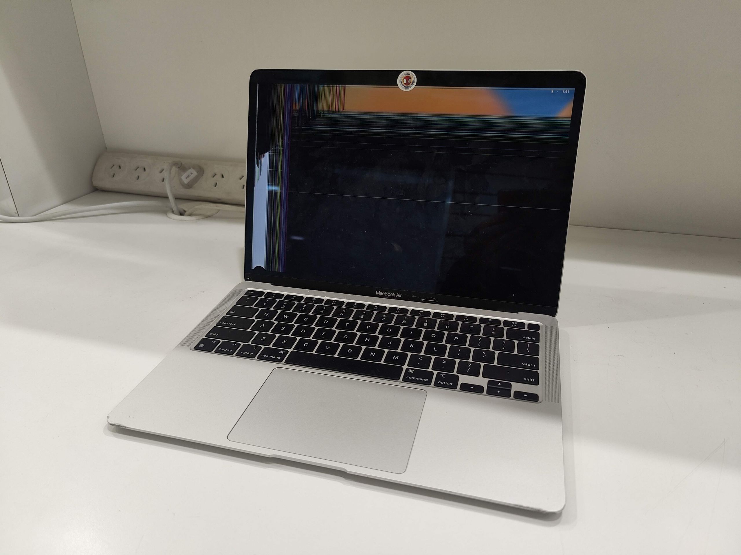 Apple MacBook Air 13-inch laptop cracked screen