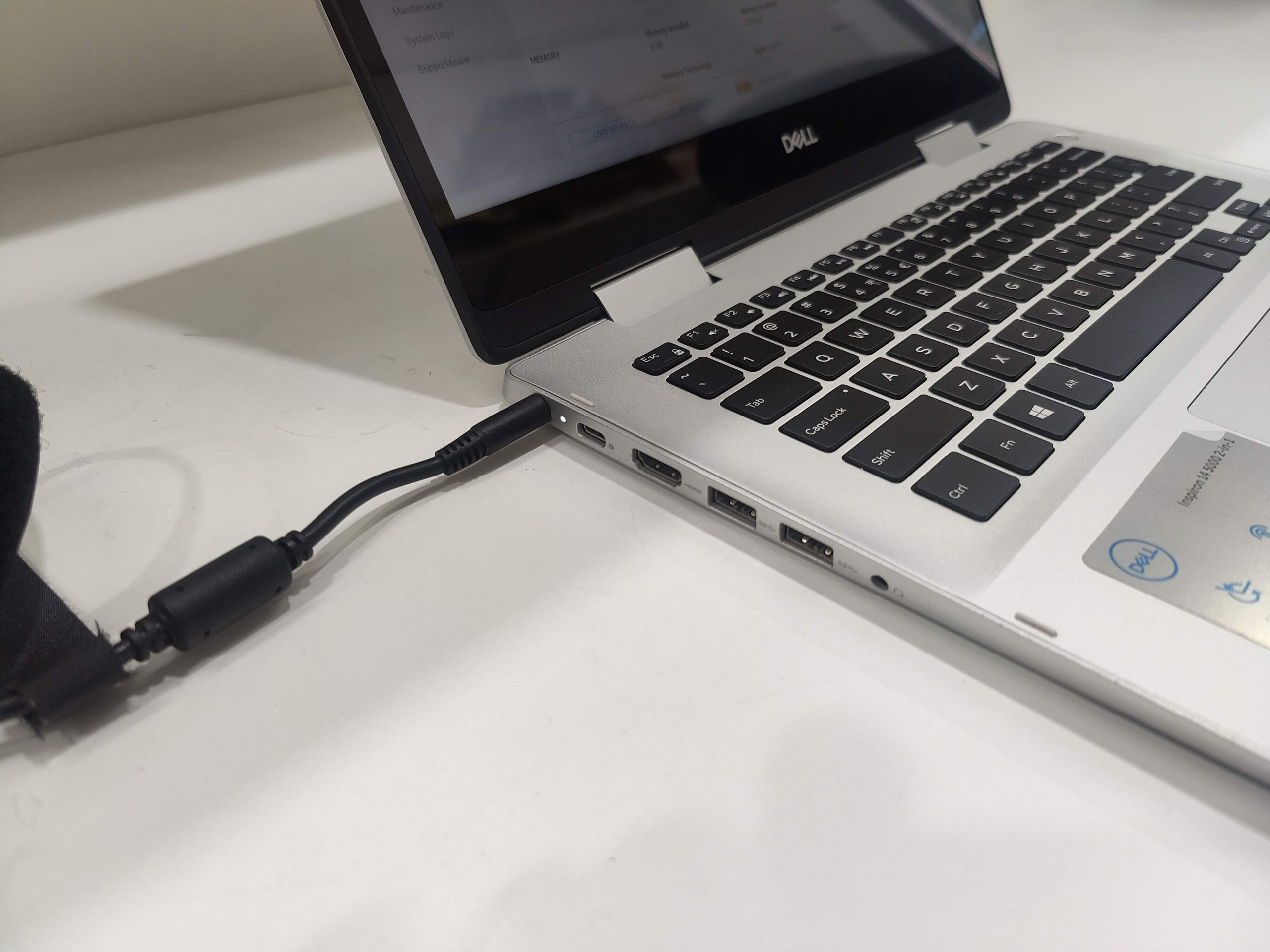 Picture of a Dell Inspiron 14 with Resolved Charging Problem A