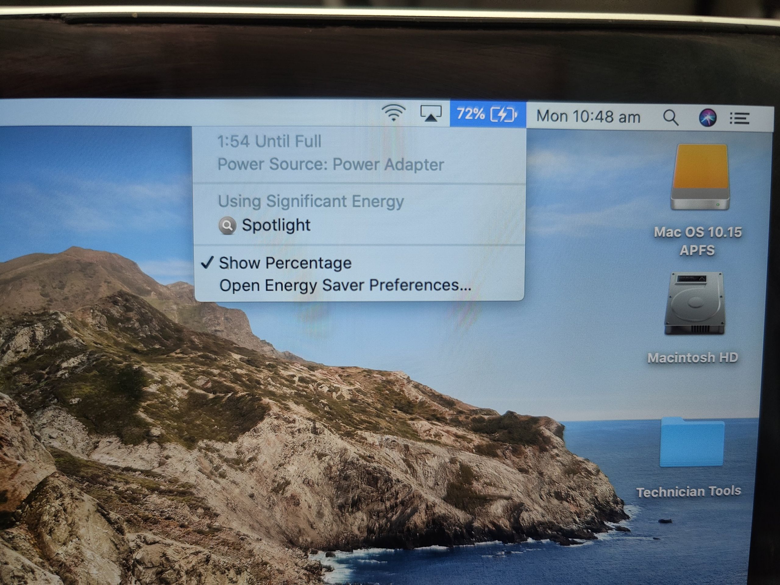MacBook 15-Inch Battery Resolved Problem Screen View