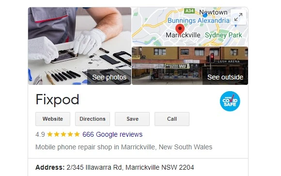 Fixpod Google Reviews